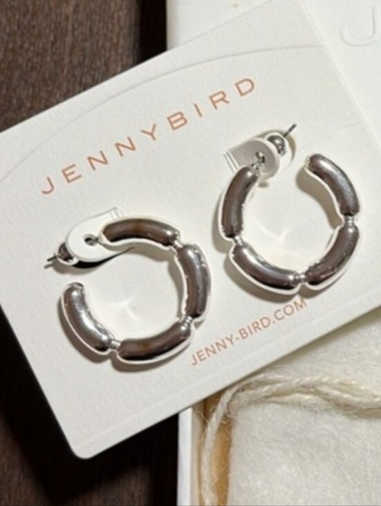 Jenny Bird Jewelry - Jenny Bird Silver Hoop Earrings